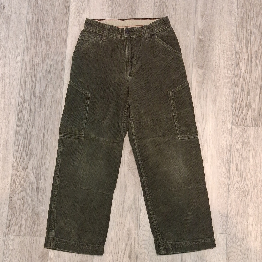 Vintage GAP Kids Corduroy Cargo Pants - Dark Green